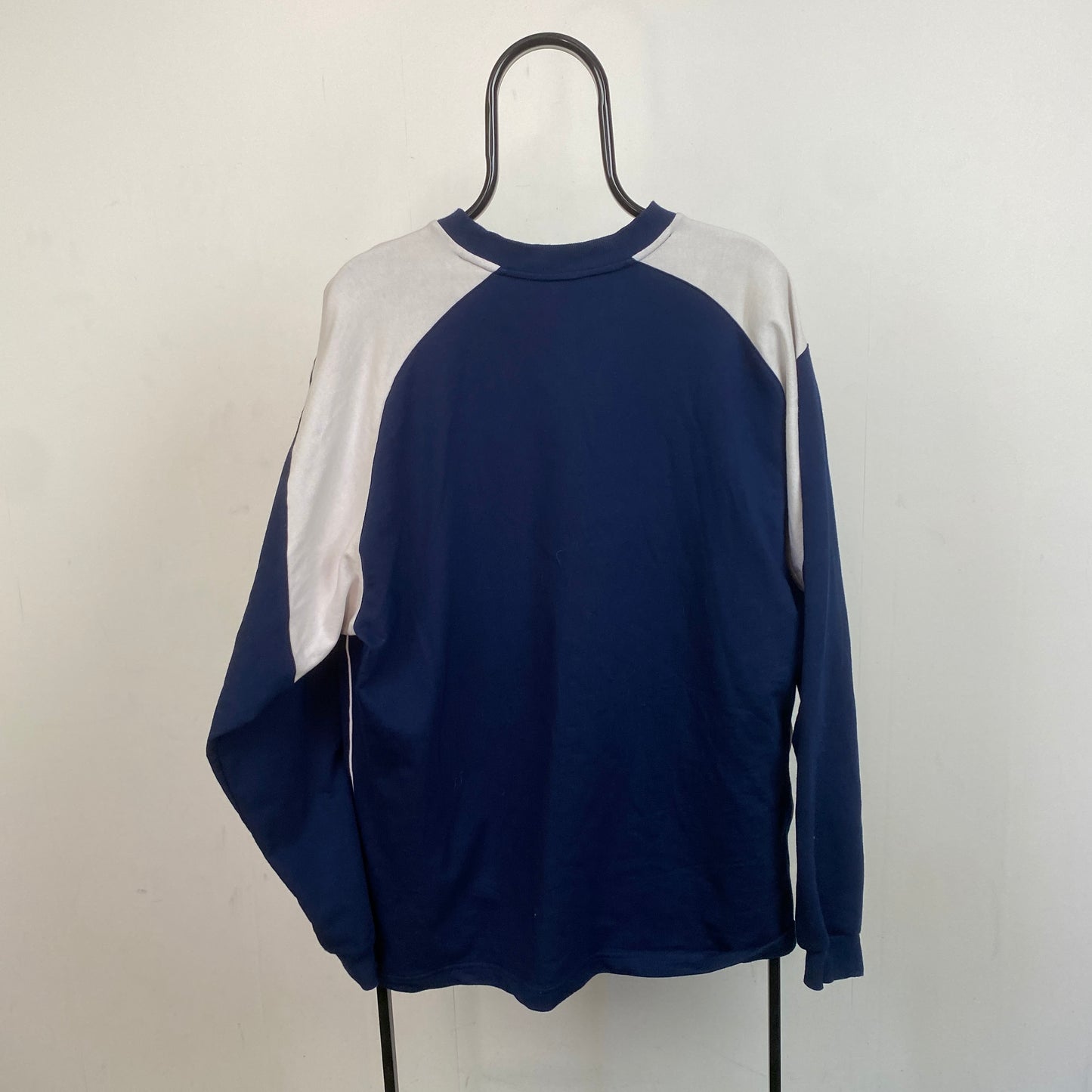 Retro Diadora West Brom Football Sweatshirt Blue XL