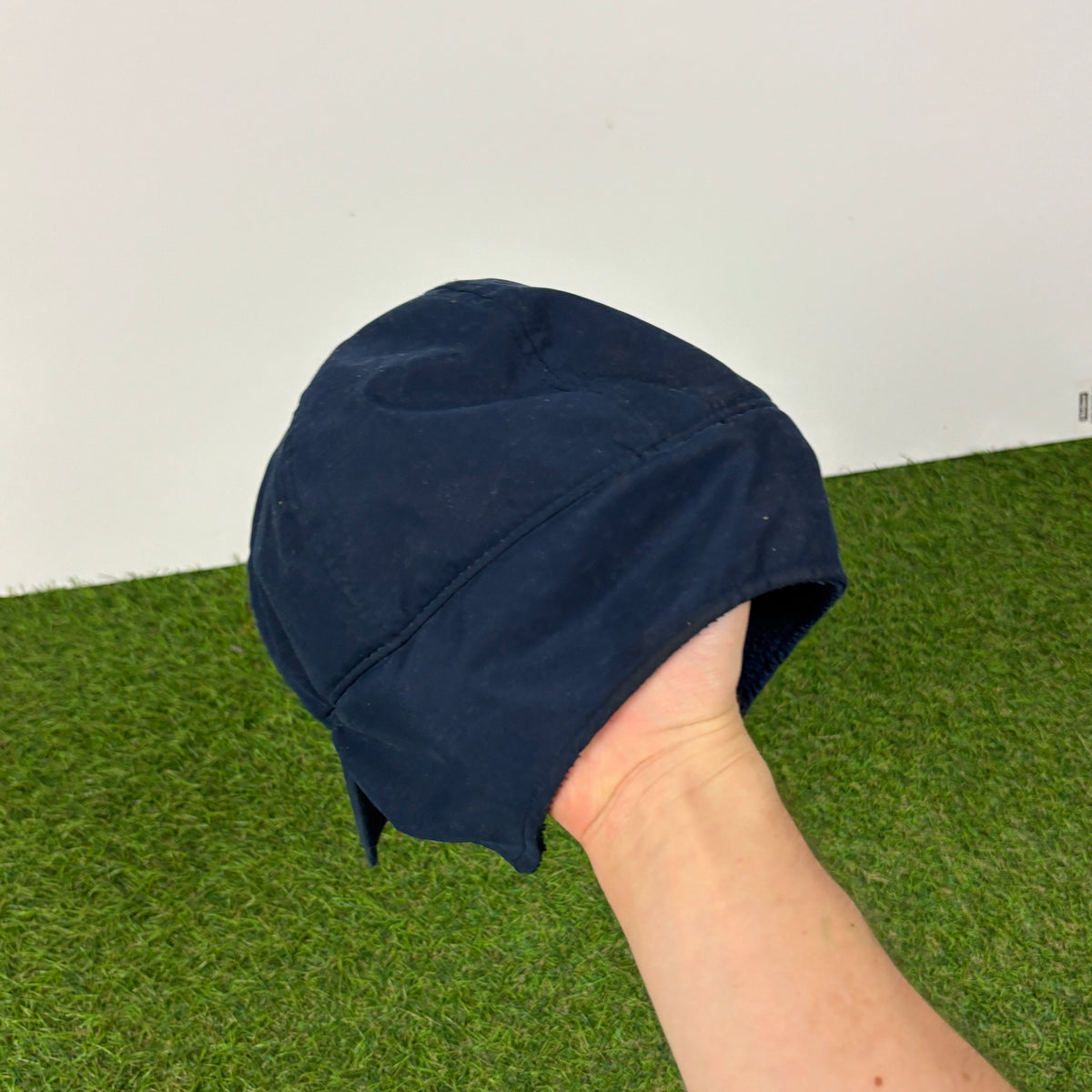 00s Nike Fleece Ear Flap Hat Blue