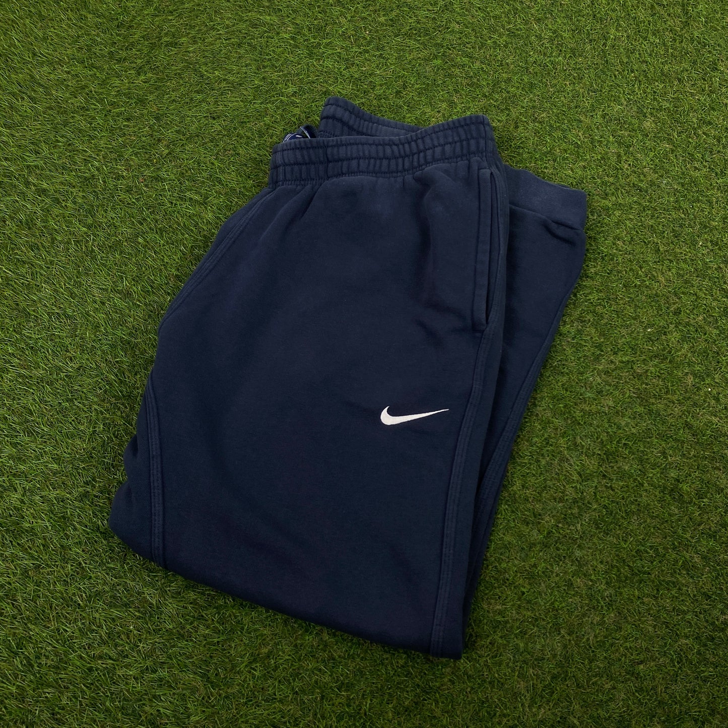 00s Nike Cotton Joggers Blue Large