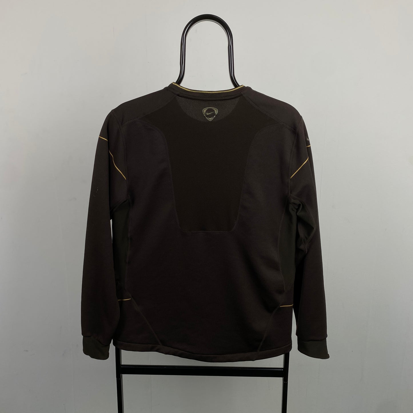 00s Nike Barcelona Football Sweatshirt Brown Small