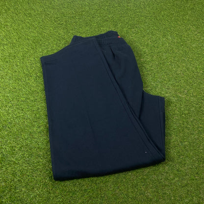 00s Nike Wide Leg Cotton Joggers Blue XXL
