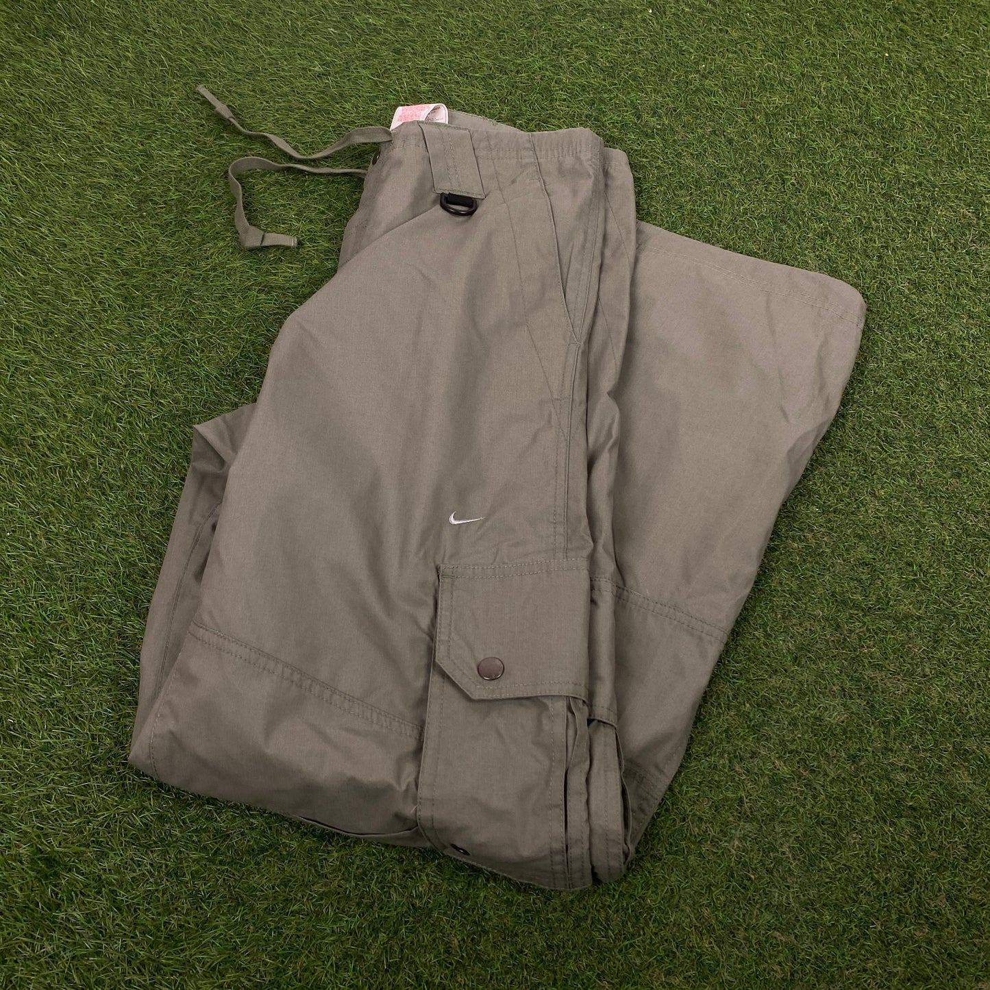 00s Nike Cargo Trousers Joggers Green Large