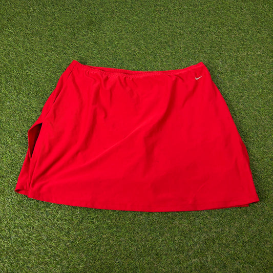 00s Nike Tennis Skirt Skort Red XL