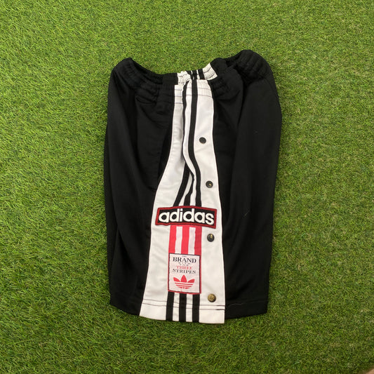 90s Adidas Popper Shorts Black Small