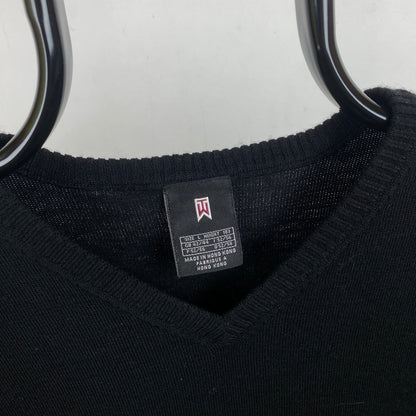 00s Nike Golf Sweater Vest Sweatshirt Black Large