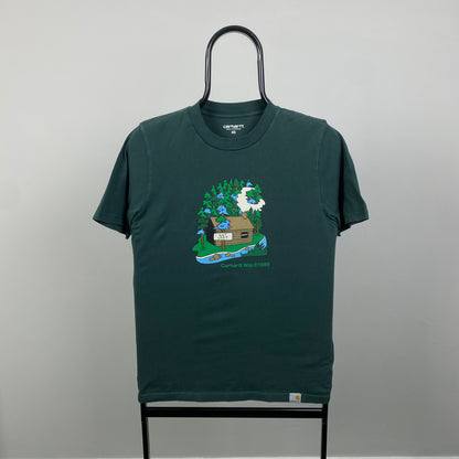 00s Carhartt T-Shirt Green XS