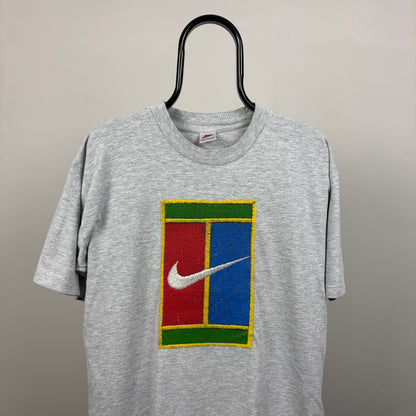 90s Nike Challenge Court T-Shirt Grey Medium