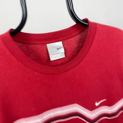 00s Nike T-Shirt Red Large