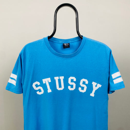 00s Stussy T-Shirt Blue Medium