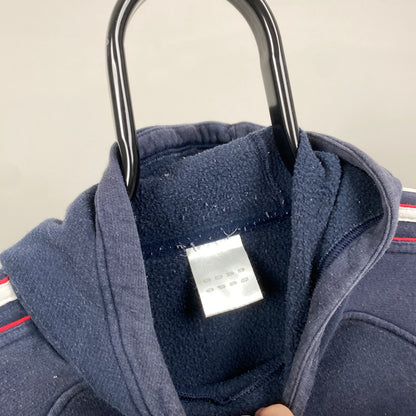 00s Adidas Hoodie Blue Large