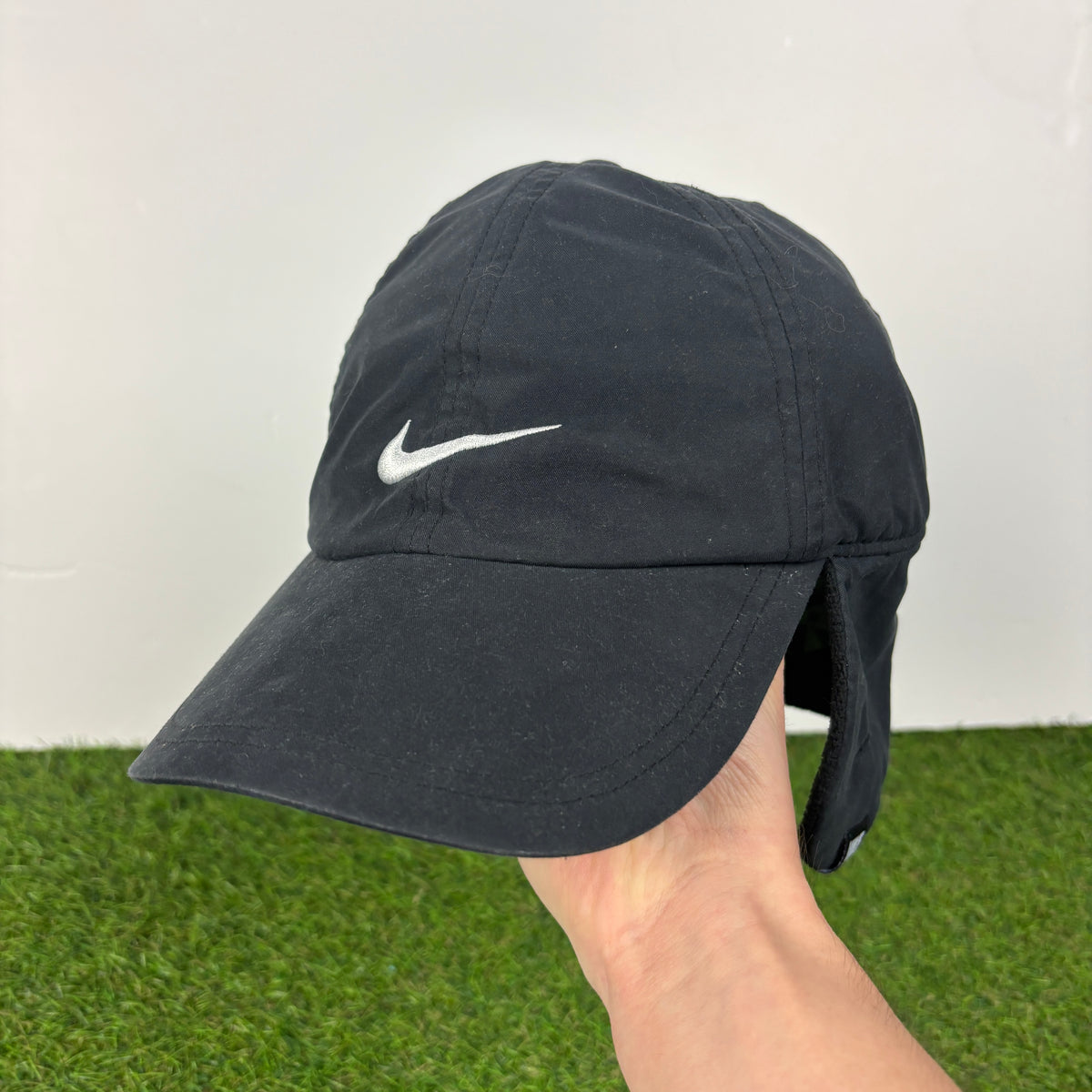 00s Nike Ear Flap Hat Black