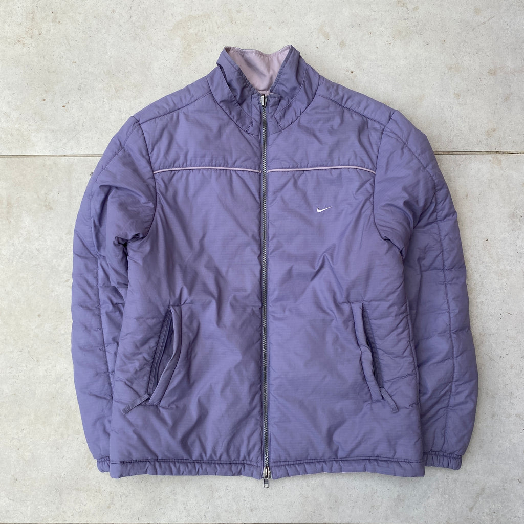 00s Nike Reversible Puffer Jacket Purple Small