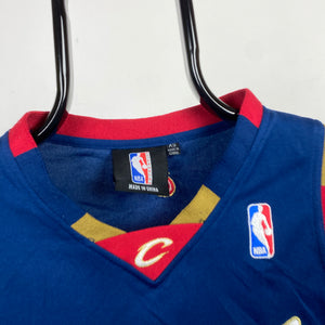 Retro Cleveland James Basketball Jersey Vest T-Shirt Blue XS