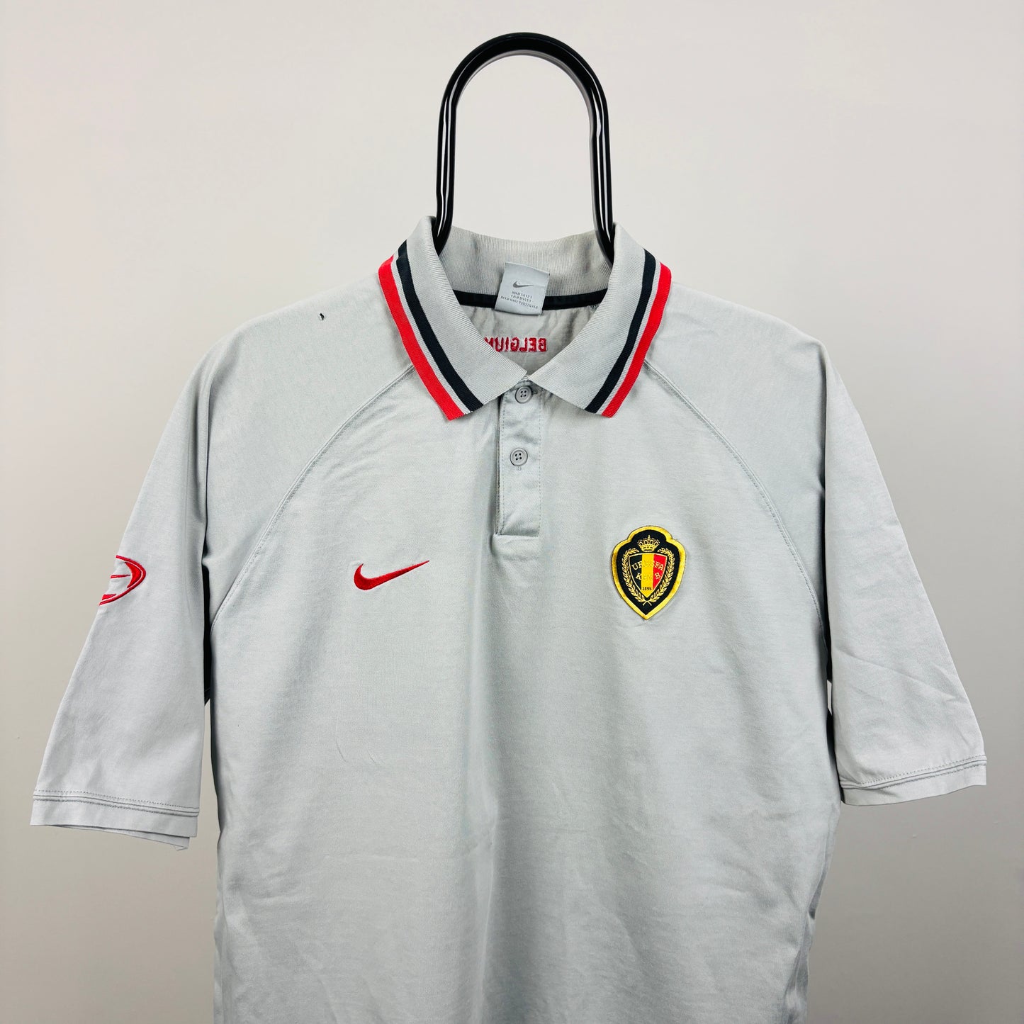 00s Nike Belgium Football Shirt T-Shirt Grey XL
