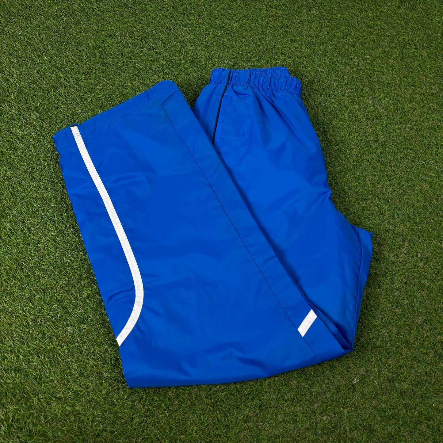 00s Nike Hex Piping Joggers Blue Small