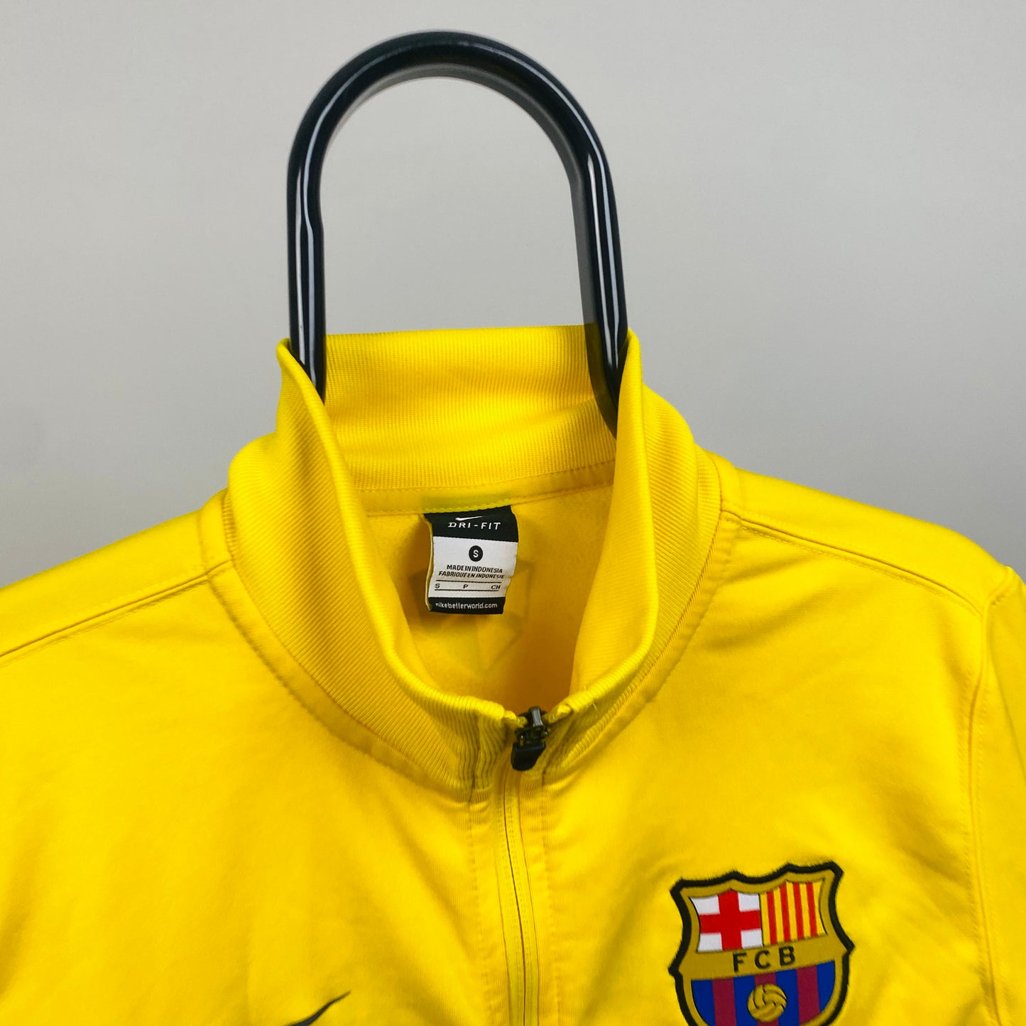 00s Nike Barcelona Track Jacket Yellow Small