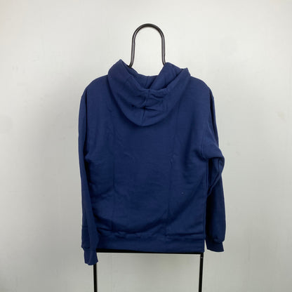 90s Nike Heavyweight Hoodie Blue XS