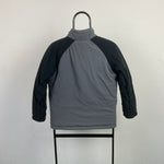 00s Nike Reversible Fleece Puffer Coat Jacket Red XS