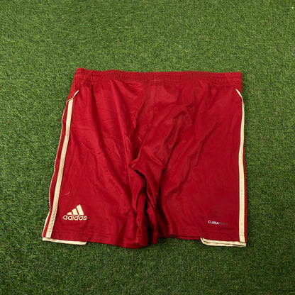 90s Adidas Bayern Munich Football Shorts Red Medium