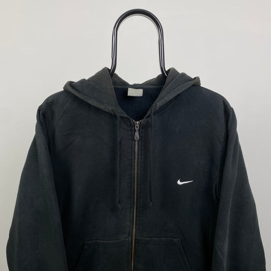 00s Nike Heavyweight Hoodie Faded Black Small