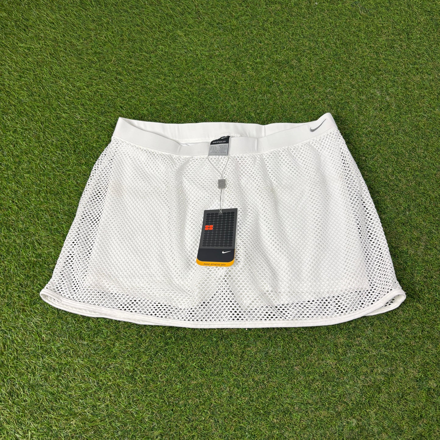00s Nike Tennis Skirt White Medium