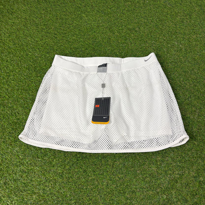 00s Nike Tennis Skirt White Medium