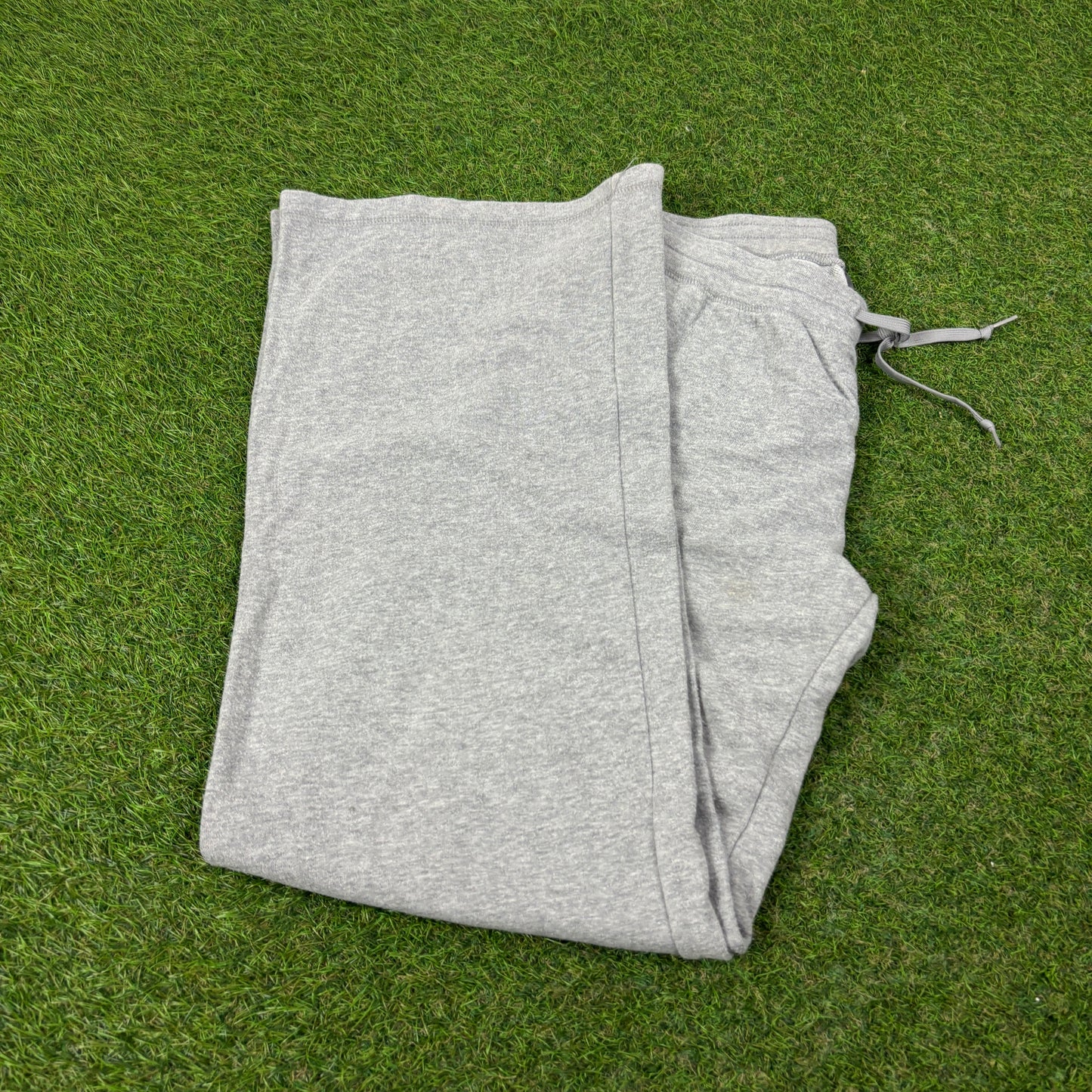 00s Nike Wide Leg Cotton Joggers Grey Medium