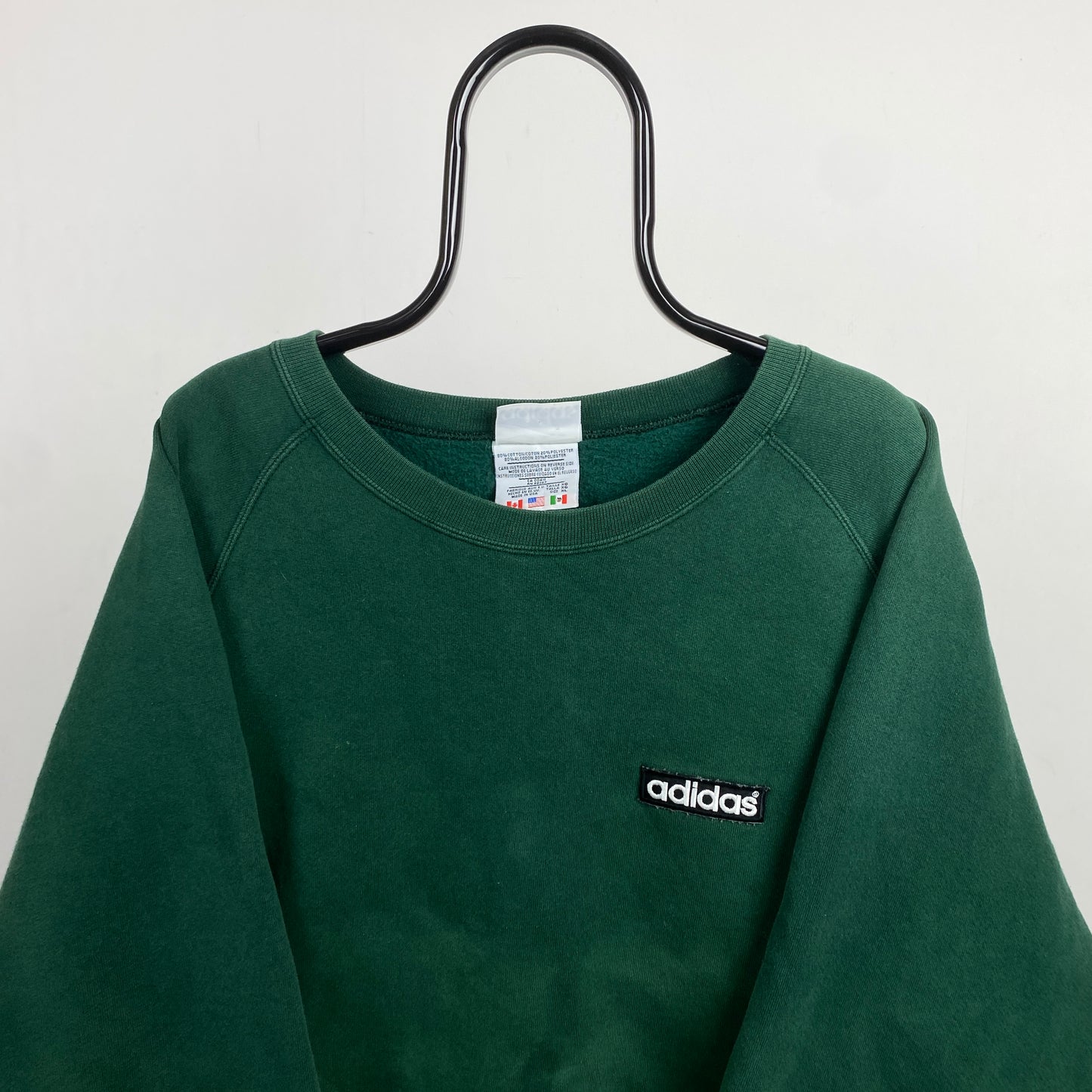 90s Adidas Sweatshirt Green XL