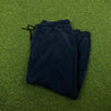 Retro Cotton Joggers Blue Medium