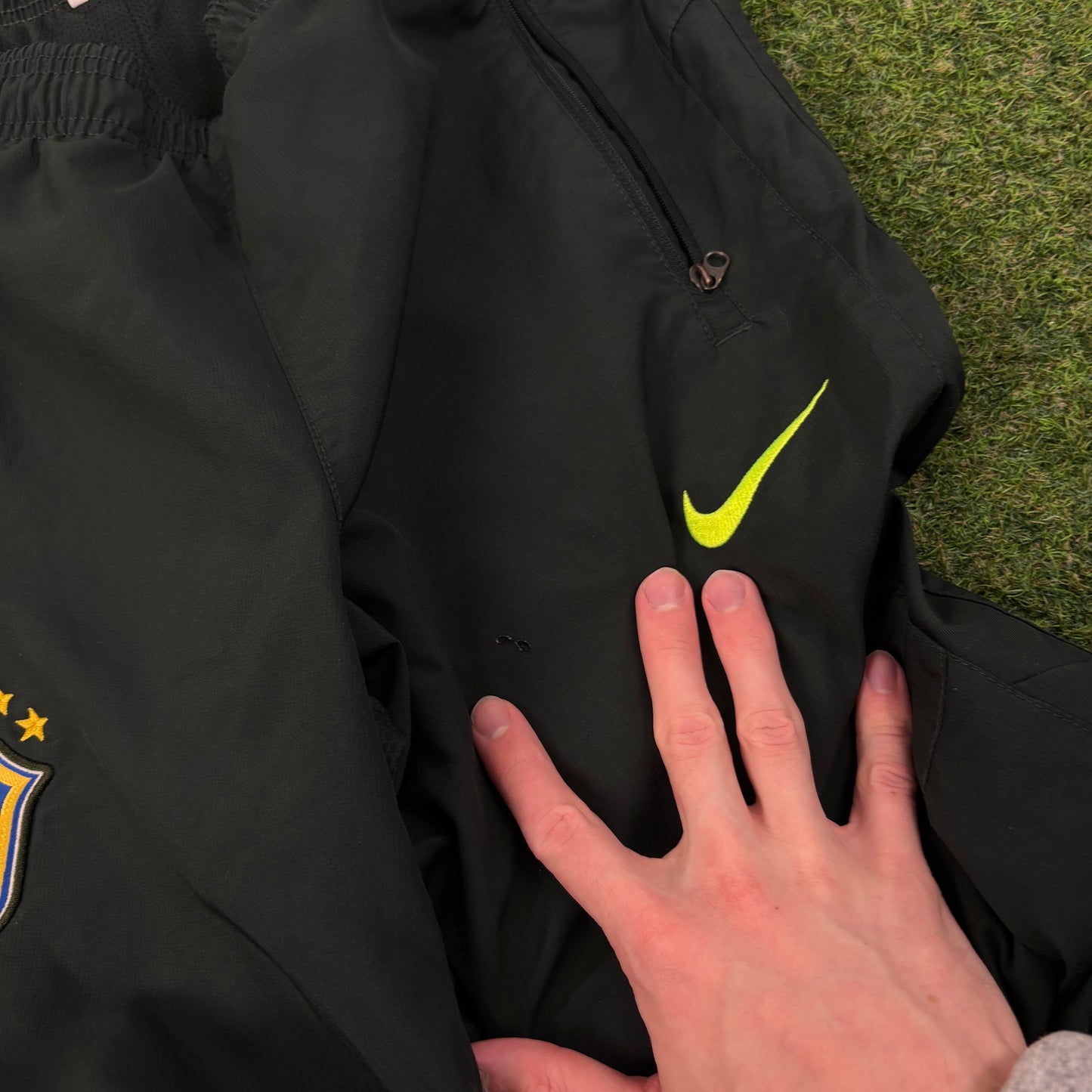 00s Nike Brazil Joggers Green Small