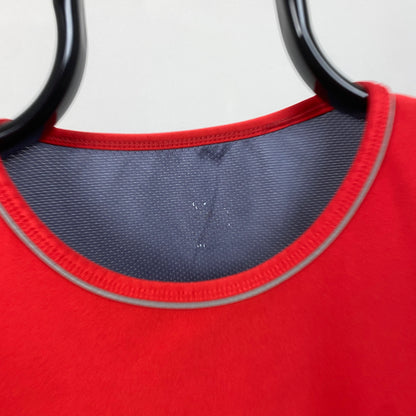 00s Nike Centre Swoosh T-Shirt Red Large