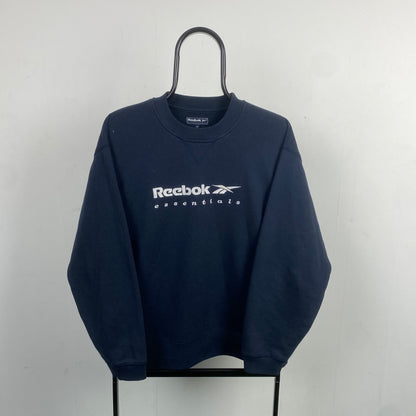 Retro Reebok Sweatshirt Blue Large