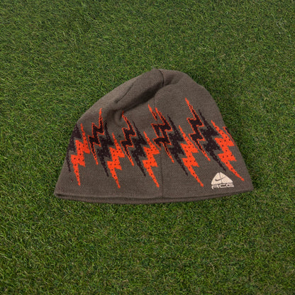 00s Nike ACG Lightning Beanie Hat Brown