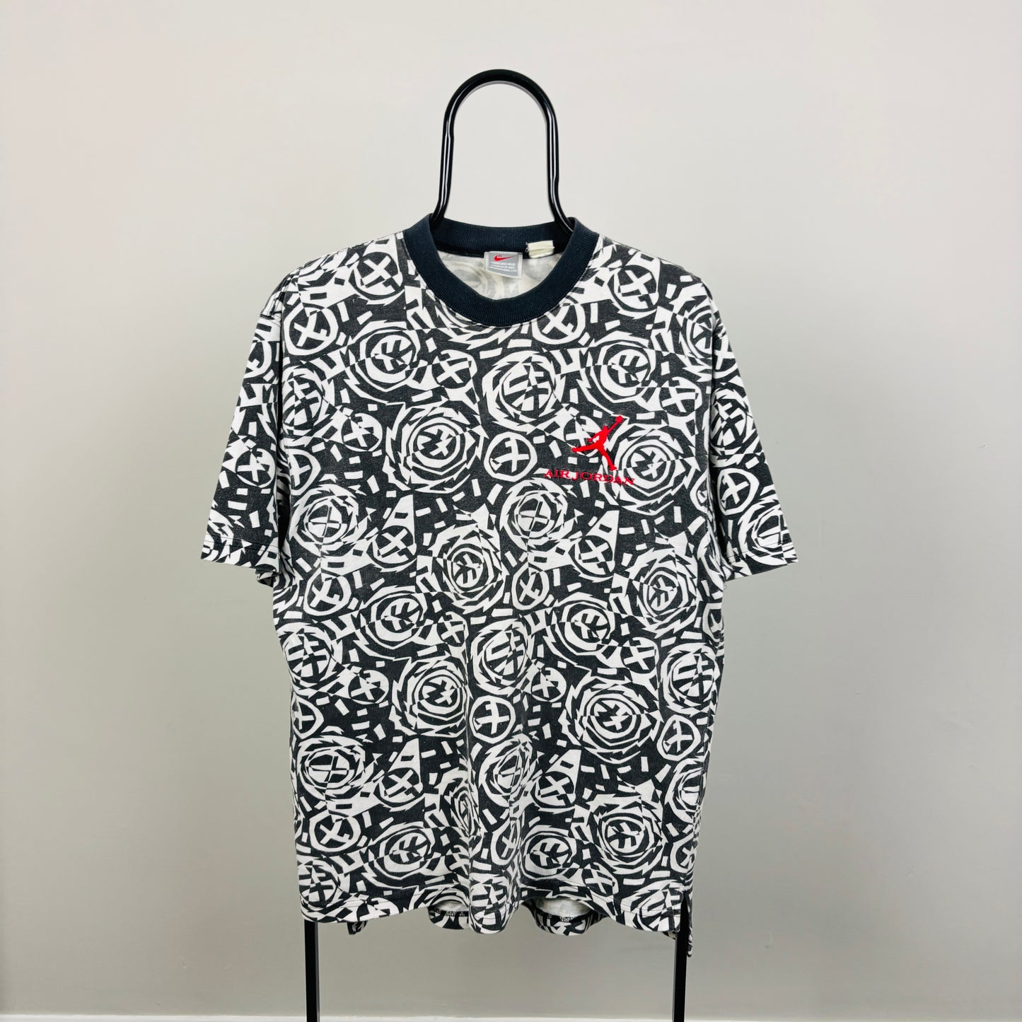 90s Nike Air Jordan All Over Print T-Shirt White XL
