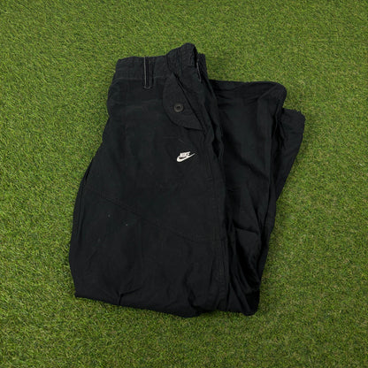 00s Nike Cargo Trousers Joggers Black Small