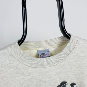 Retro 90s Animal Sweatshirt Grey Large