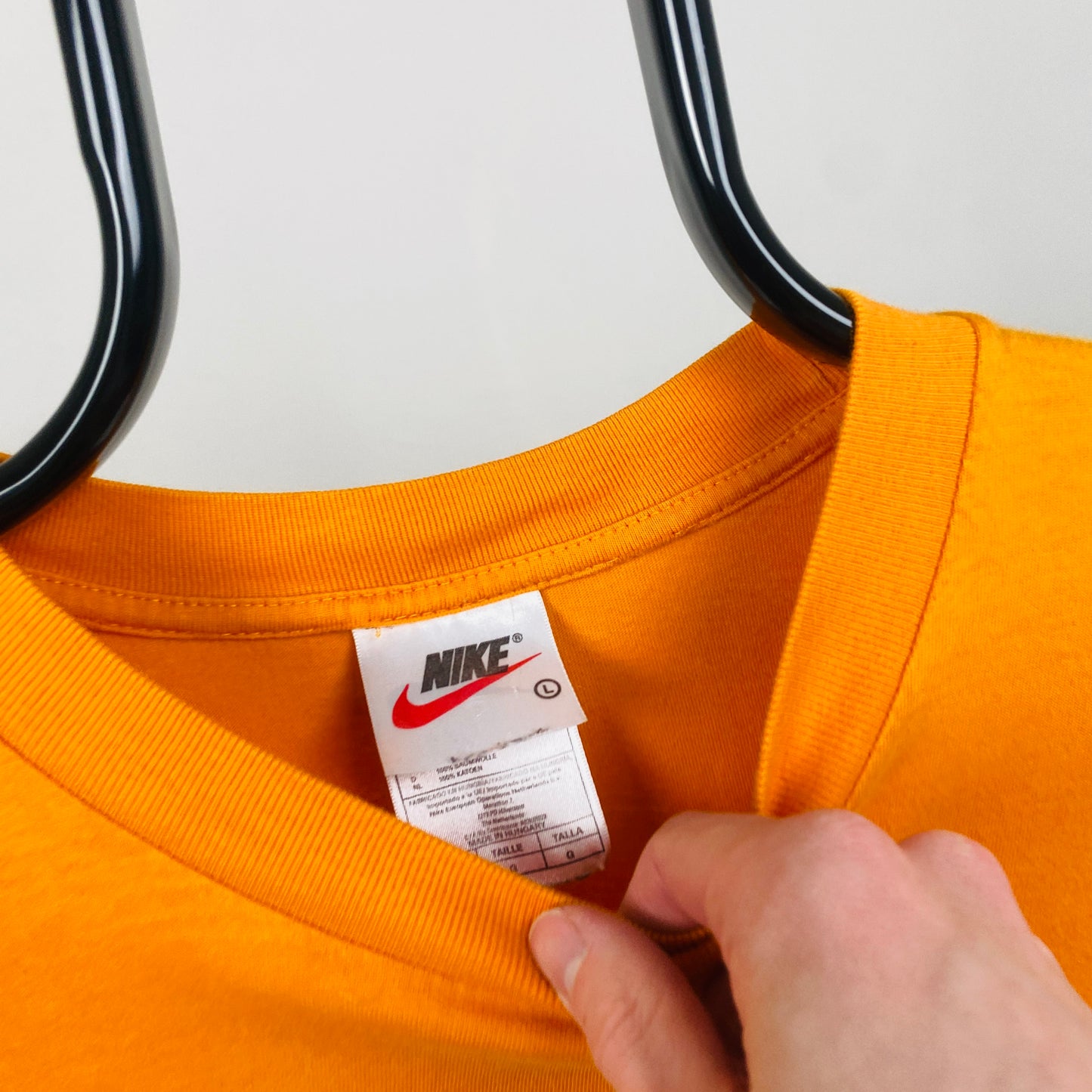 90s Nike T-Shirt Orange Large