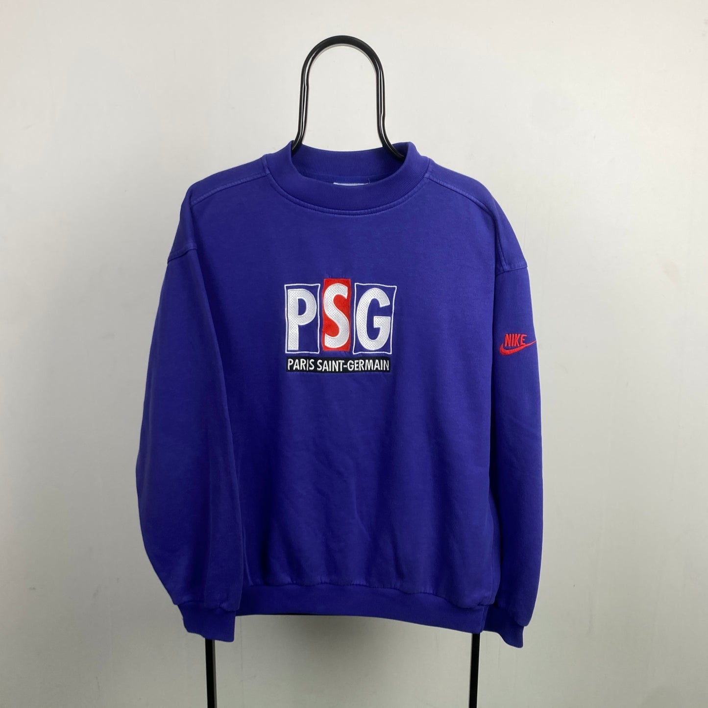 90s Nike PSG Sweatshirt Purple Large