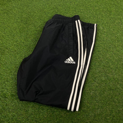 00s Adidas West Ham Waterproof Joggers Black Large