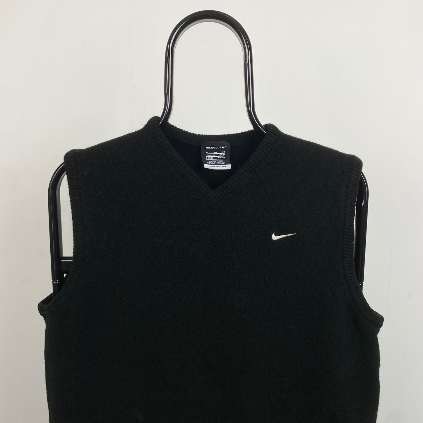 00s Nike Golf Sweater Vest Sweatshirt Black Small