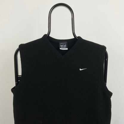 00s Nike Golf Sweater Vest Sweatshirt Black Small