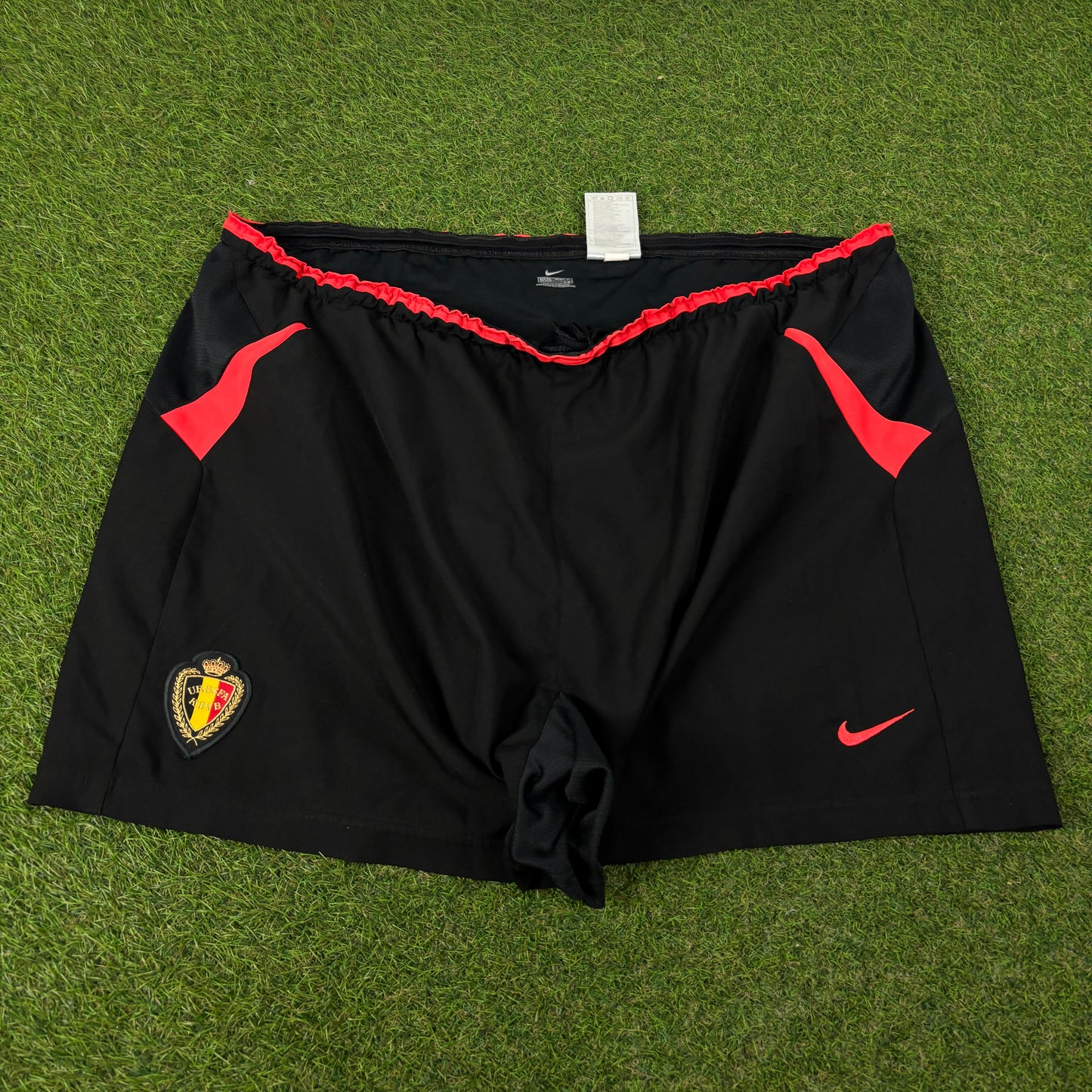 00s Nike T90 Belgium Football Shorts Black XXL