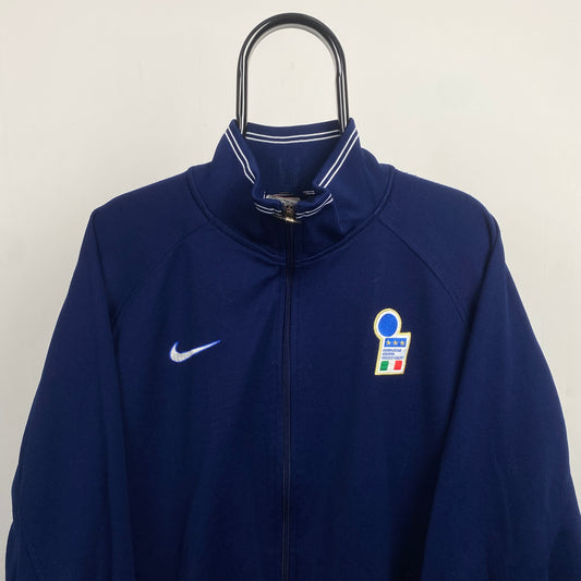 90s Nike Italy Track Jacket Blue Large