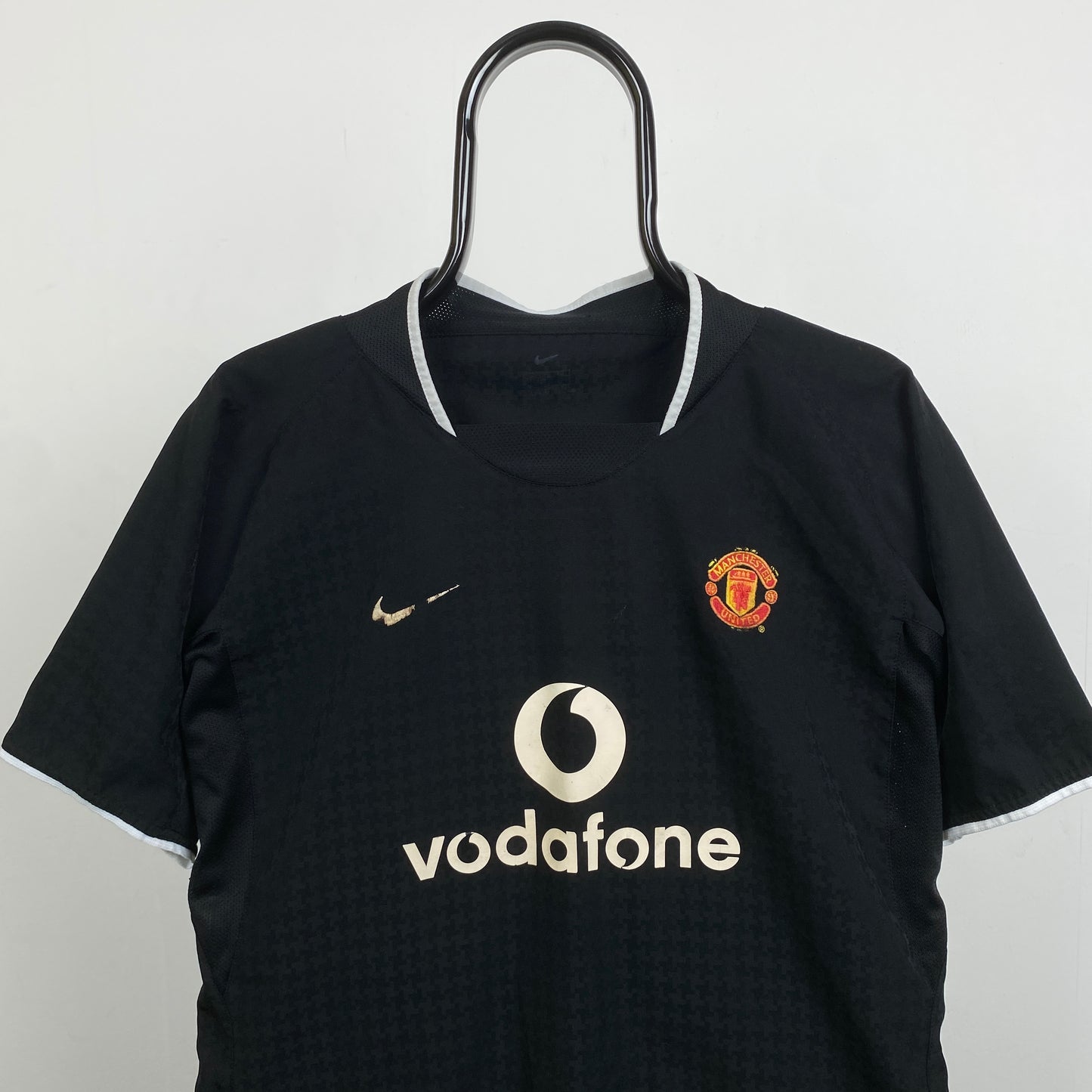 00s Nike Manchester United Ronaldo Football Shirt T-Shirt Black Small