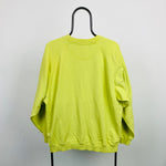 90s Adidas Sweatshirt Yellow Medium