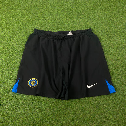 00s Nike Inter Milan Football Shorts Black XL