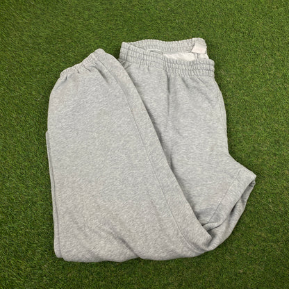 00s Nike Wide Leg Cotton Joggers Grey XXL