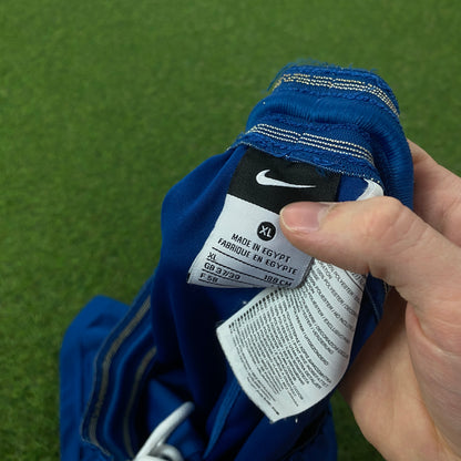 00s Nike Football Shorts Blue XL