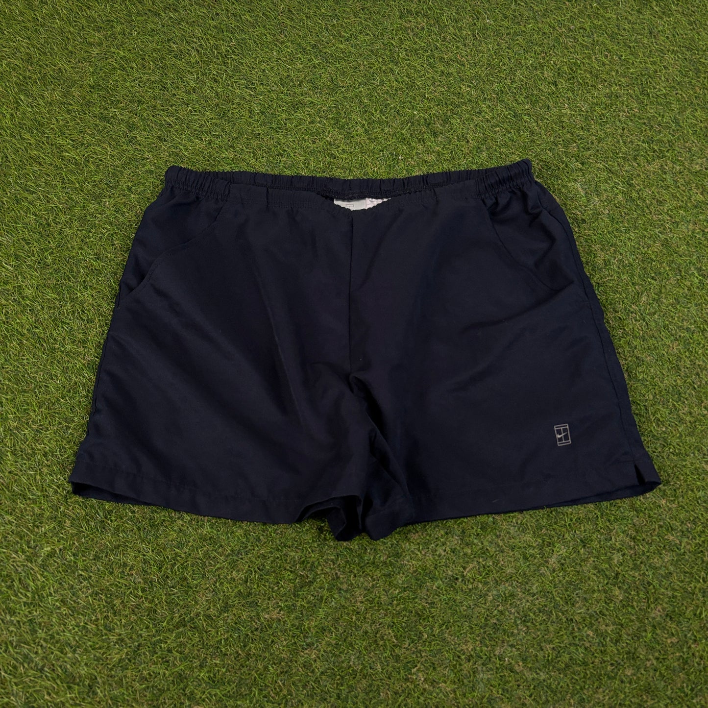 00s Nike Court Tennis Shorts Blue Large