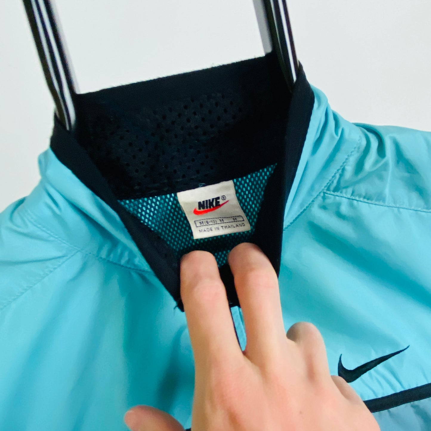 90s Nike Clima-Fit Windbreaker Jacket Blue Medium